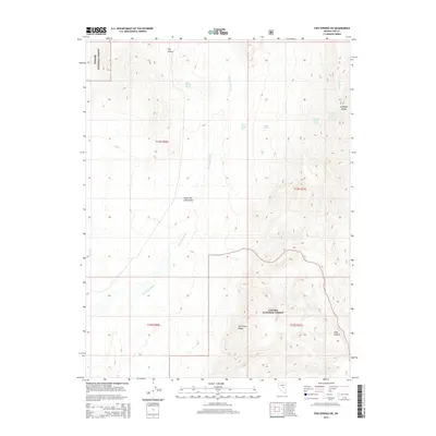 2014 Map of Fish Springs NE, 2014 Print