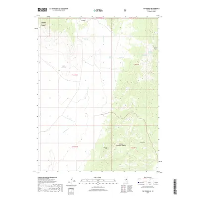 2018 Map of Fish Springs NE, 2018 Print