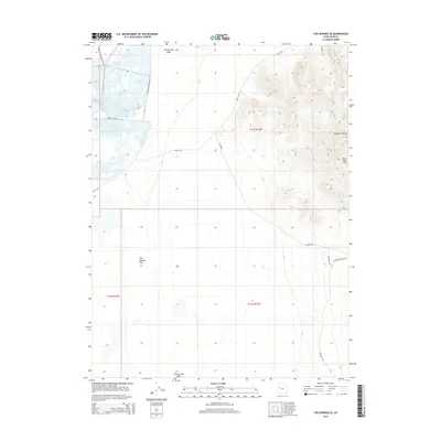 2014 Map of Fish Springs SE, 2014 Print