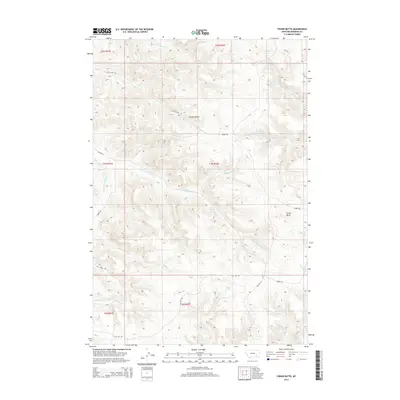 2014 Map of Fisher Butte, 2014 Print