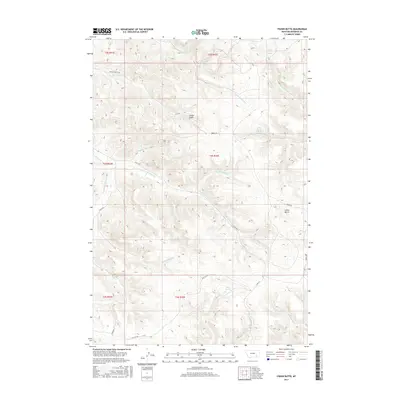 2017 Map of Fisher Butte, 2017 Print