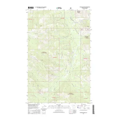 2017 Map of Fisher Mountain, 2017 Print
