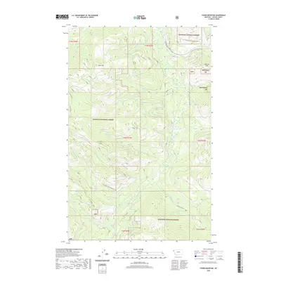 2020 Map of Fisher Mountain, 2020 Print