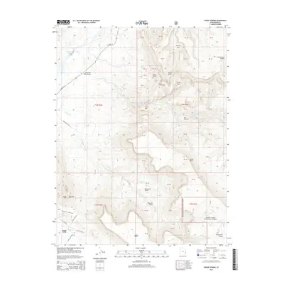 2014 Map of Fisher Towers, 2014 Print