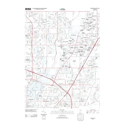2013 Map of Fishers, 2013 Print