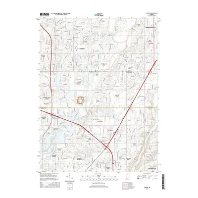 2016 Map of Fishers, 2016 Print