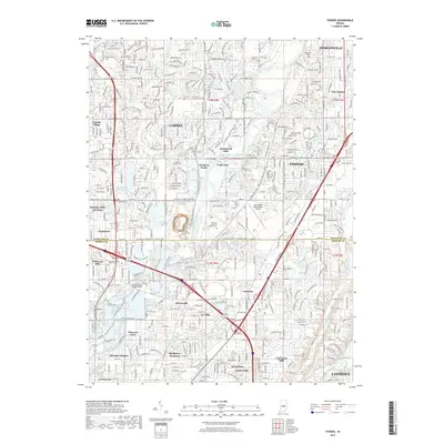 2019 Map of Fishers, 2019 Print