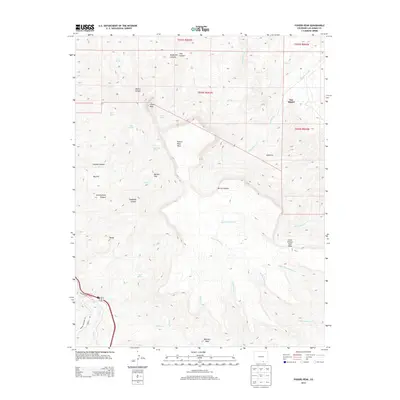 2013 Map of Fishers Peak, 2013 Print
