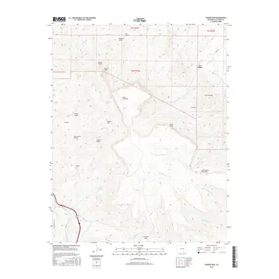 2016 Map of Fishers Peak, 2016 Print