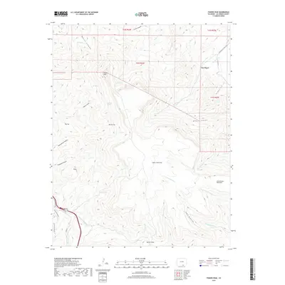 2019 Map of Fishers Peak, 2019 Print