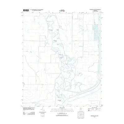 2012 Map of Fishhook Lake, 2012 Print