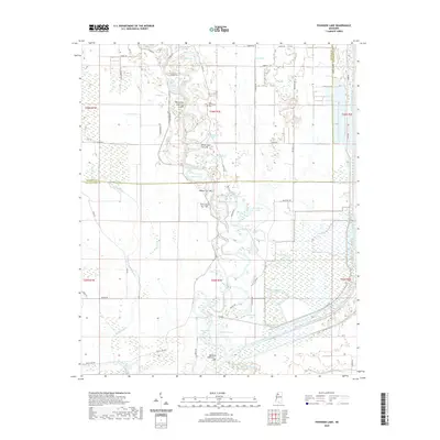 2020 Map of Fishhook Lake, 2020 Print