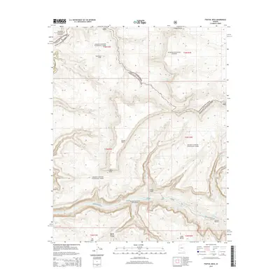 2014 Map of Fishtail Mesa, 2014 Print
