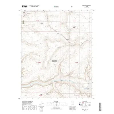 2018 Map of Fishtail Mesa, 2018 Print