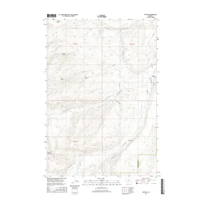 2017 Map of Fishtail, 2017 Print