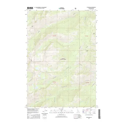 2017 Map of Fitsum Peak, 2017 Print
