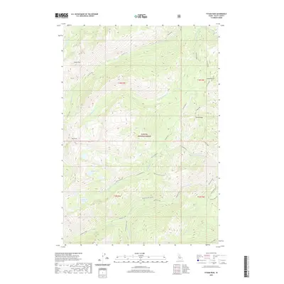 2020 Map of Fitsum Peak, 2020 Print