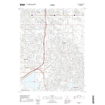 2019 Map of Fitzsimons, 2019 Print