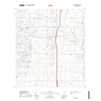 2018 Map of Fivay Junction, 2018 Print