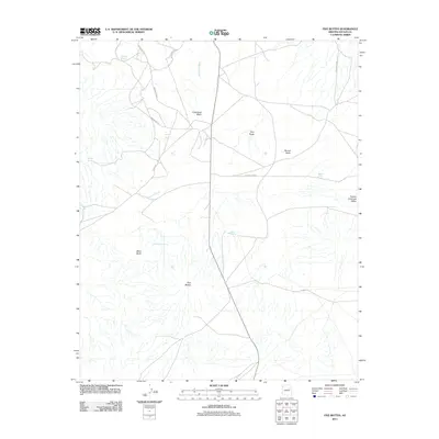2011 Map of Five Buttes, 2011 Print