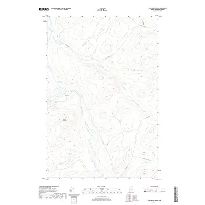 2018 Map of Five Finger Brook, 2018 Print
