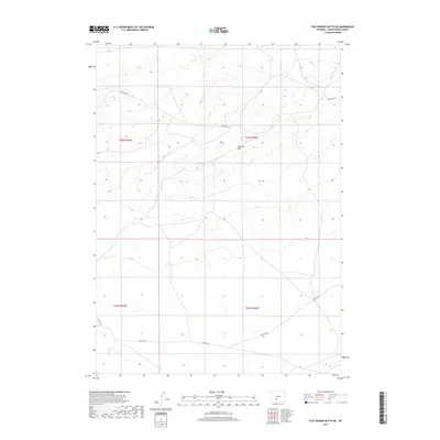 2017 Map of Five Fingers Butte NE, 2017 Print