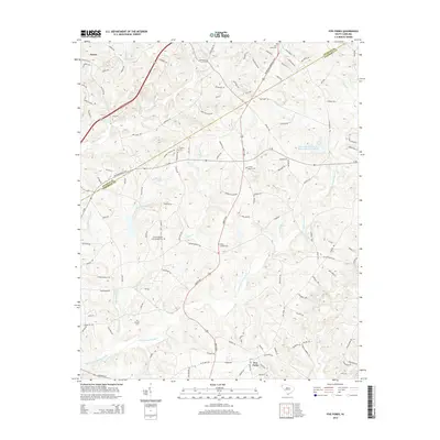 2014 Map of Five Forks, 2014 Print