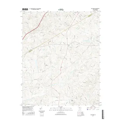 2017 Map of Five Forks, 2017 Print
