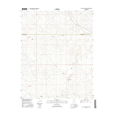 2017 Map of Five Lakes Canyon NE, 2017 Print