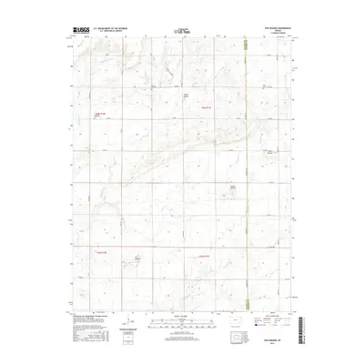 2015 Map of Five Mounds, 2015 Print