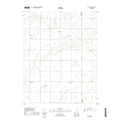 2018 Map of Five Mounds, 2018 Print