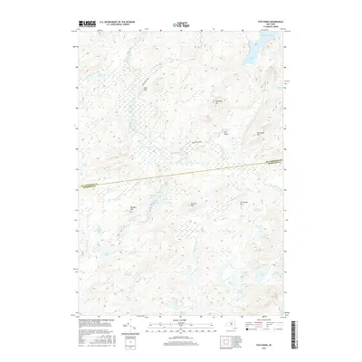 2016 Map of Five Ponds, 2016 Print