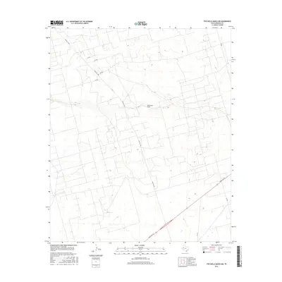 2016 Map of Five Wells Ranch NW, 2016 Print