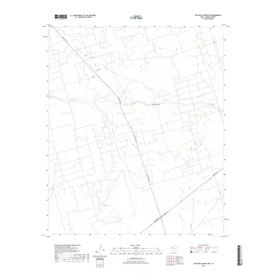 2019 Map of Five Wells Ranch NW, 2019 Print