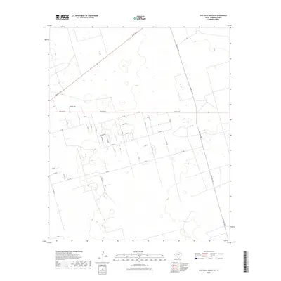 2019 Map of Five Wells Ranch SW, 2019 Print