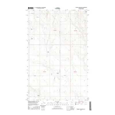2017 Map of Fivemile Coulee East, 2017 Print