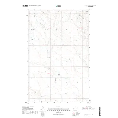 2020 Map of Fivemile Coulee East, 2020 Print