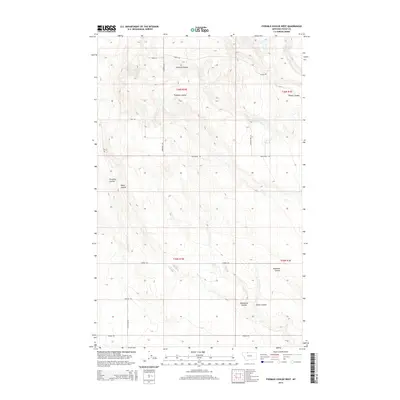 2014 Map of Fivemile Coulee West, 2014 Print