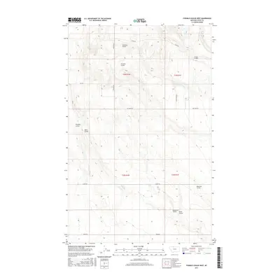 2017 Map of Fivemile Coulee West, 2017 Print