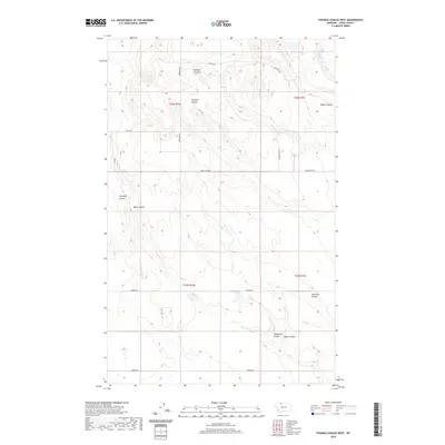 2020 Map of Fivemile Coulee West, 2020 Print