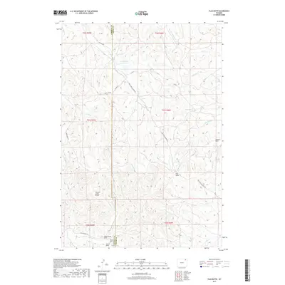 2017 Map of Flag Butte, 2017 Print