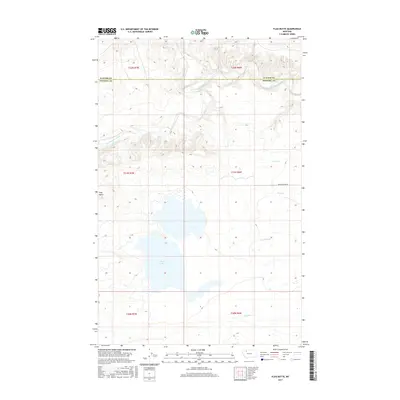 2017 Map of Flag Butte, 2017 Print