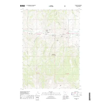 2017 Map of Flag Peak, 2017 Print