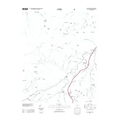 2013 Map of Flag Pond, 2013 Print