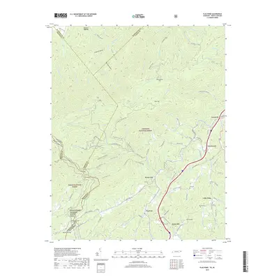2019 Map of Flag Pond, 2019 Print