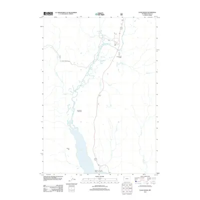 2012 Map of Flagg Ranch, 2012 Print