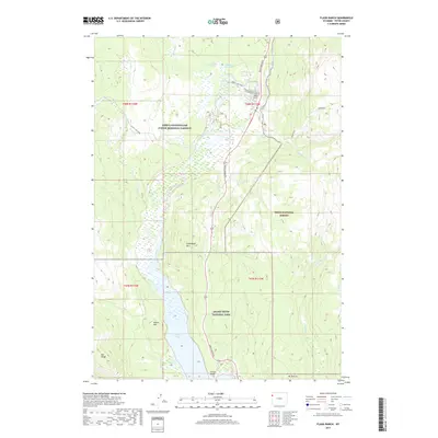 2017 Map of Flagg Ranch, 2017 Print