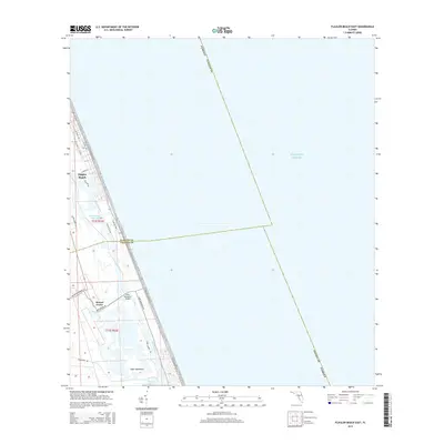 2015 Map of Flagler Beach East, 2015 Print