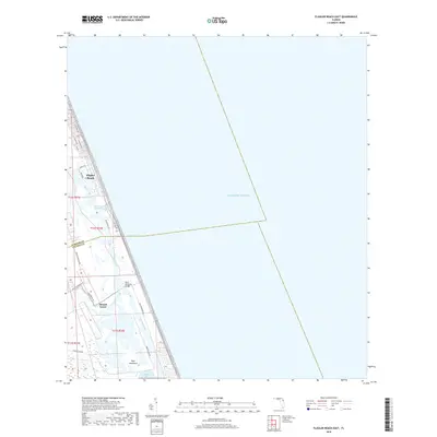 2018 Map of Flagler Beach East, 2018 Print