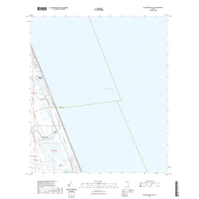 2021 Map of Flagler Beach East, 2021 Print